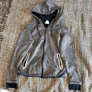 Navy blue women’s zip down hoodie